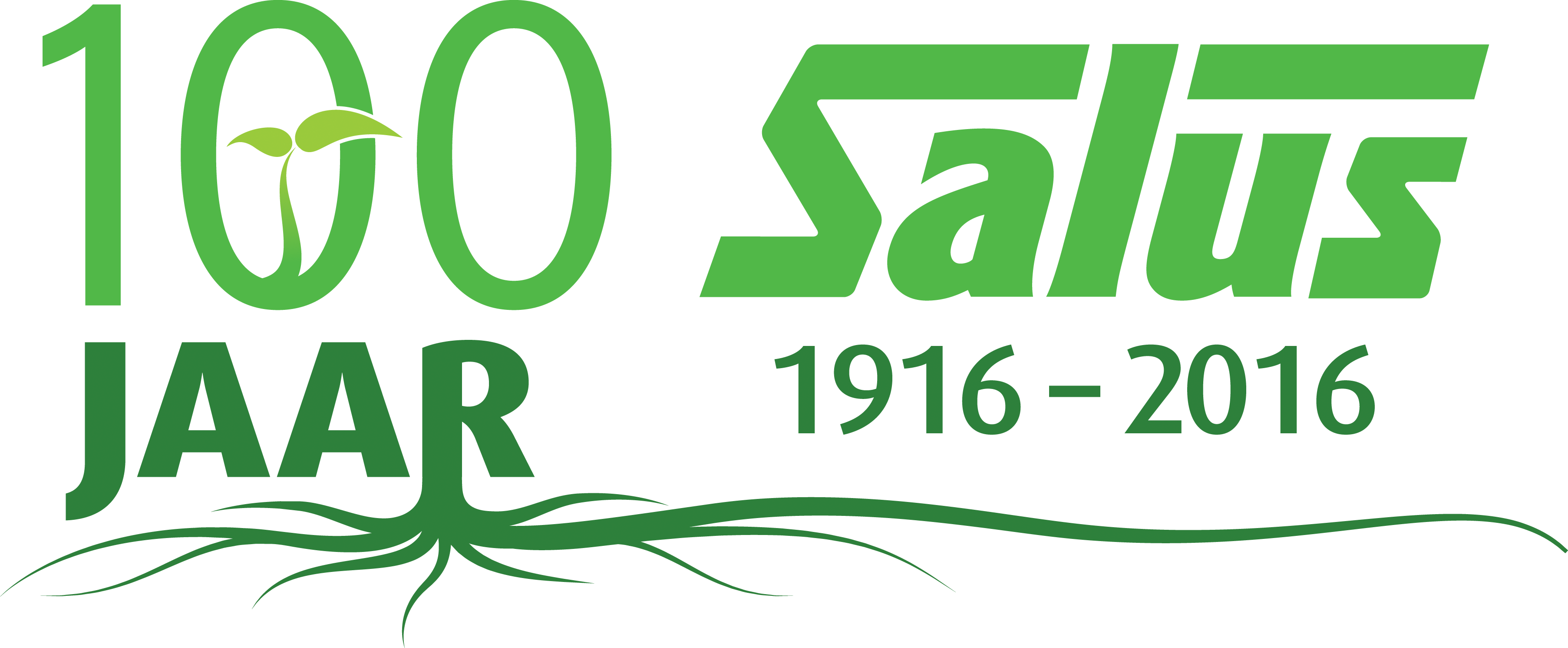 Salus 100 jaar logo